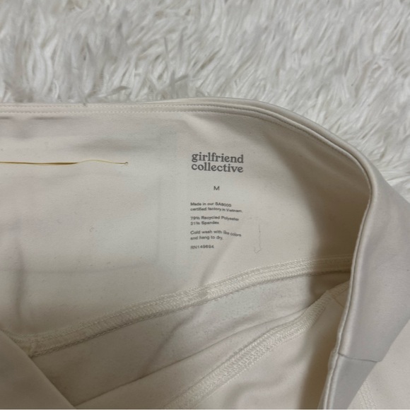 Girlfriend Collective Marble Compressive High-Rise Legging Cream Leggings - Picture 4 of 5